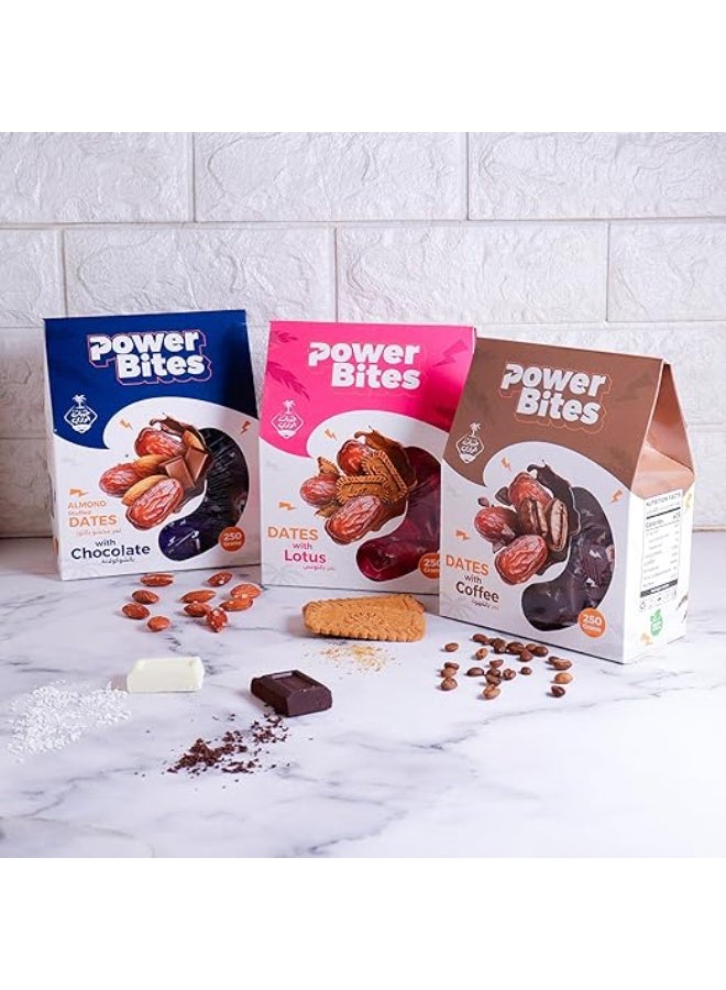 مجموعة التمور المحشوة الفاخرة المغطاة بالشوكولاتة، تشكيلة فاخرة من الذواقة للإهداء والاستمتاع اليومي (قهوة). - Image 3